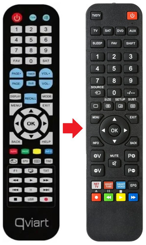 Telecomando adatto per qviart - telecomando,